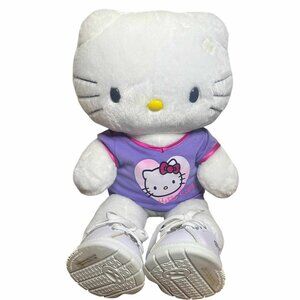 Build A Bear Hello Kitty Fluffy White Plush  Sanrio BAB